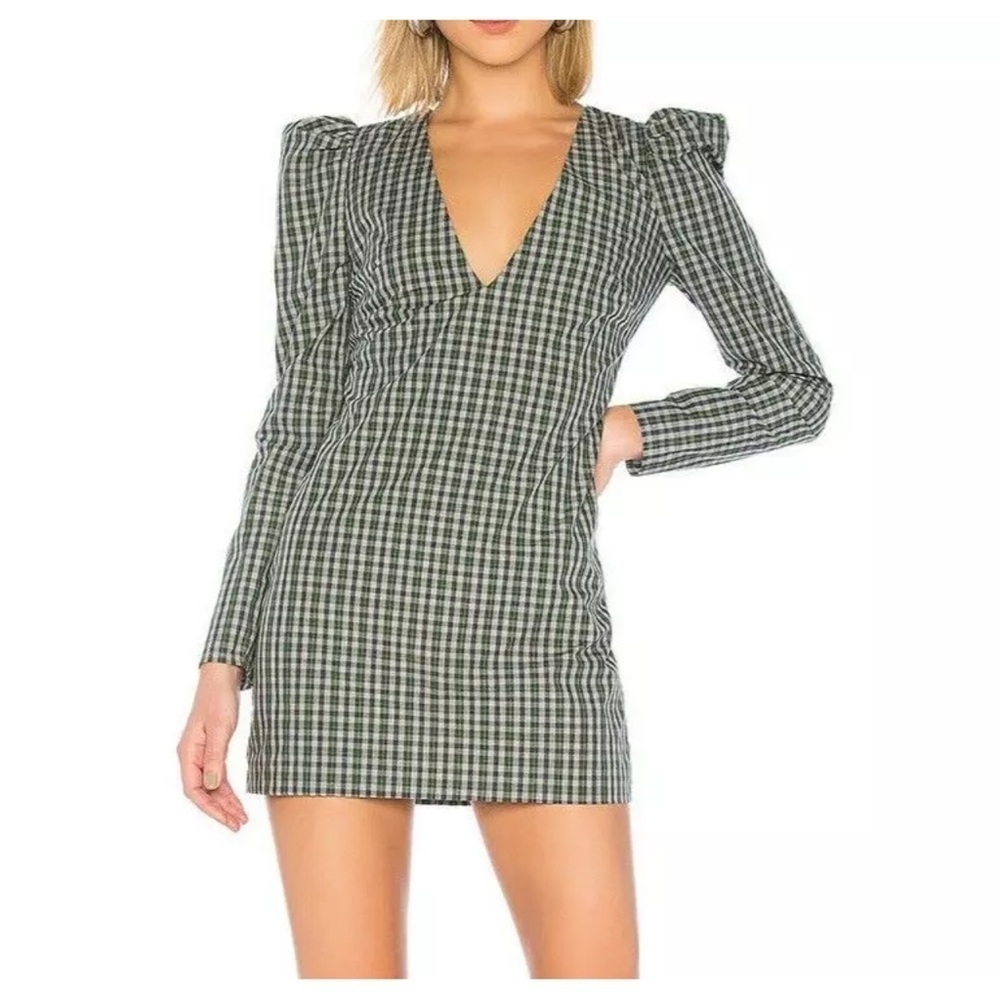 Lovers and Friends Plaid mini dress cotton - Picture 2 of 11